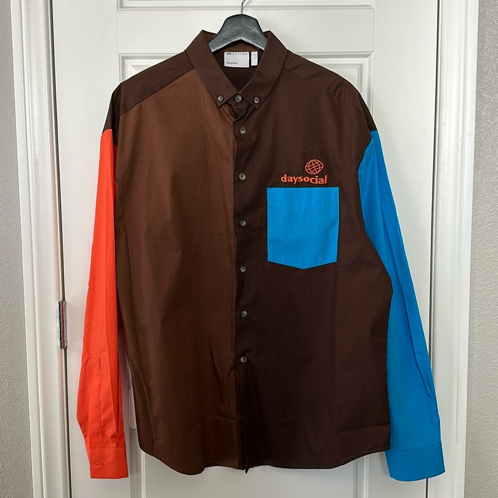 ASOS Colorblock Button Up Shirt